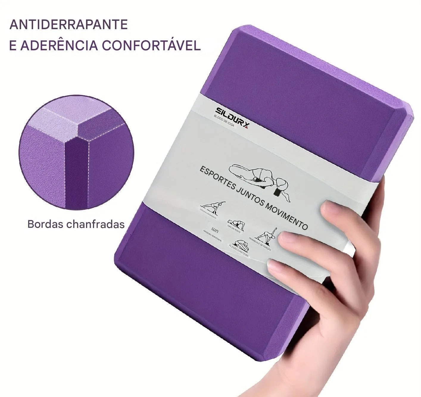 Kit 3 em 1 de Blocos de Yoga Ortoluxxe