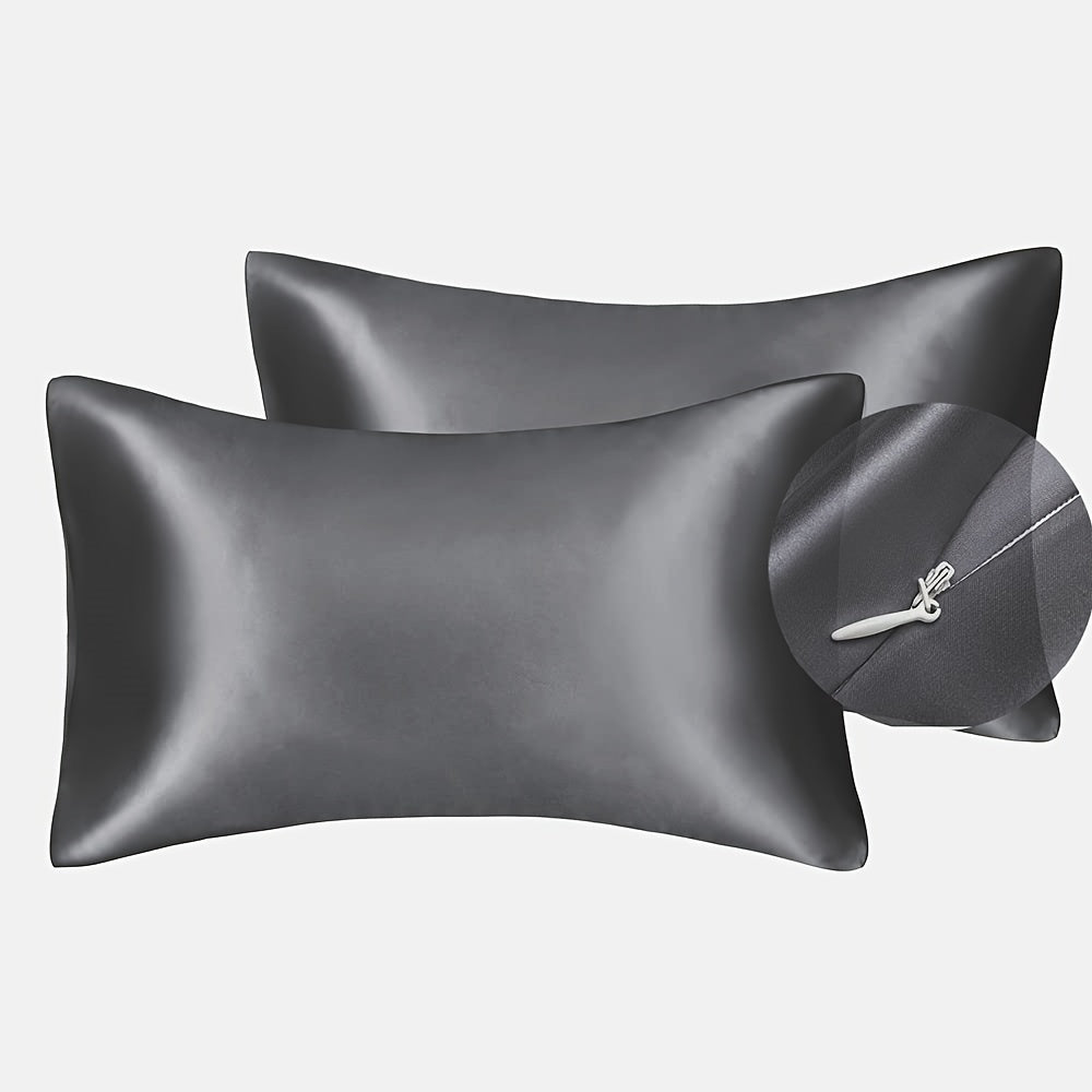 Kit 2 Unidades de Fronha de Poliéster Luxuosa com Fecho de Zíper Ortoluxxe