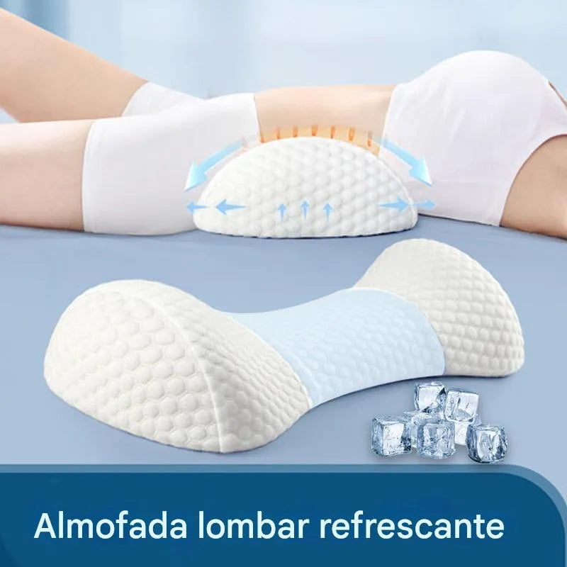 Travesseiro de Apoio Lombar Refrescante e Cervical Ortoluxxe