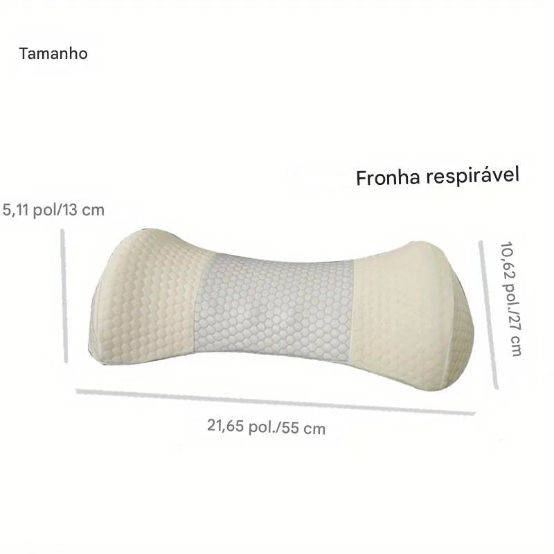 Travesseiro de Apoio Lombar Refrescante e Cervical Ortoluxxe