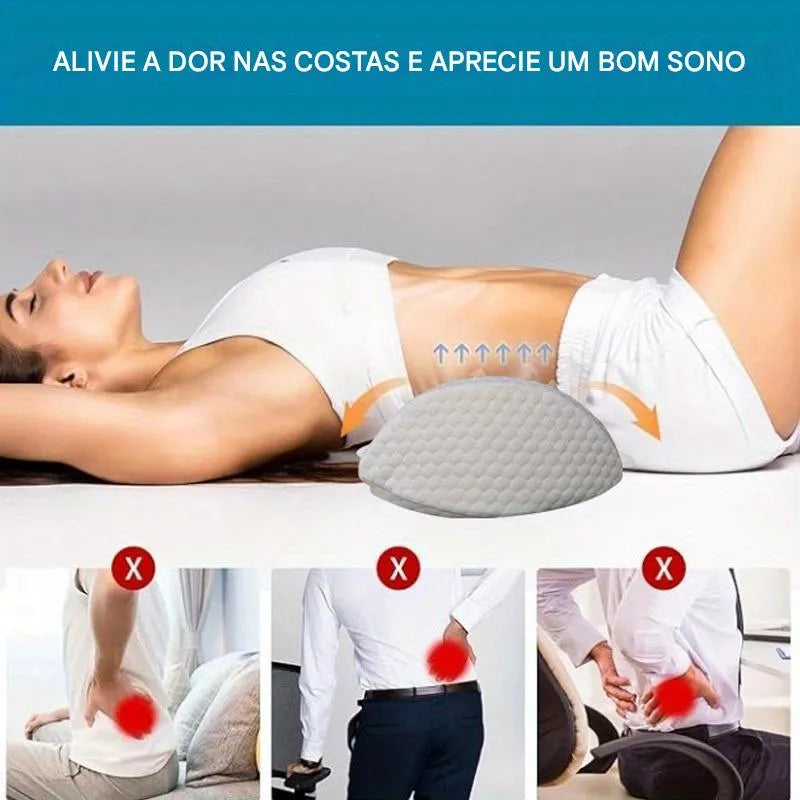 Travesseiro de Apoio Lombar Refrescante e Cervical Ortoluxxe