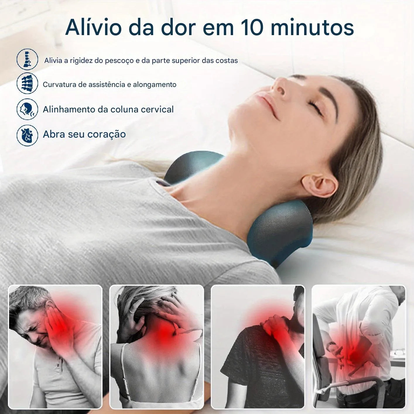 Travesseiro Ergonômico Cervical Ortoluxxe