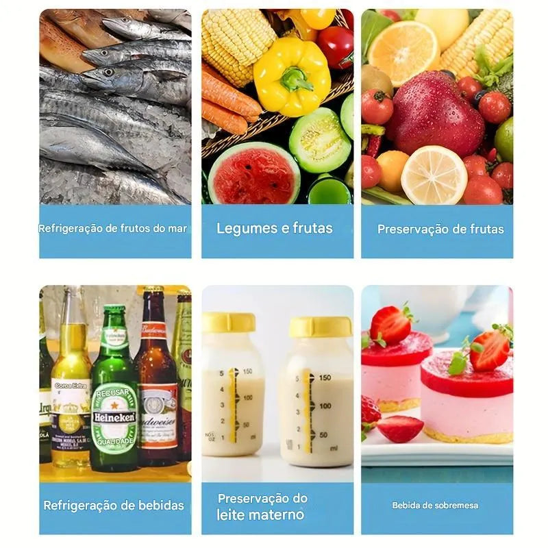 Kit com 10 Bolsas de Gelo Reutilizáveis Ortoluxxe