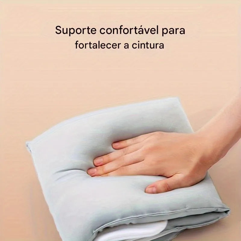 Travesseiro Para Lombar SleepBack Ajustável com Fibra de Poliéster Ortoluxxe