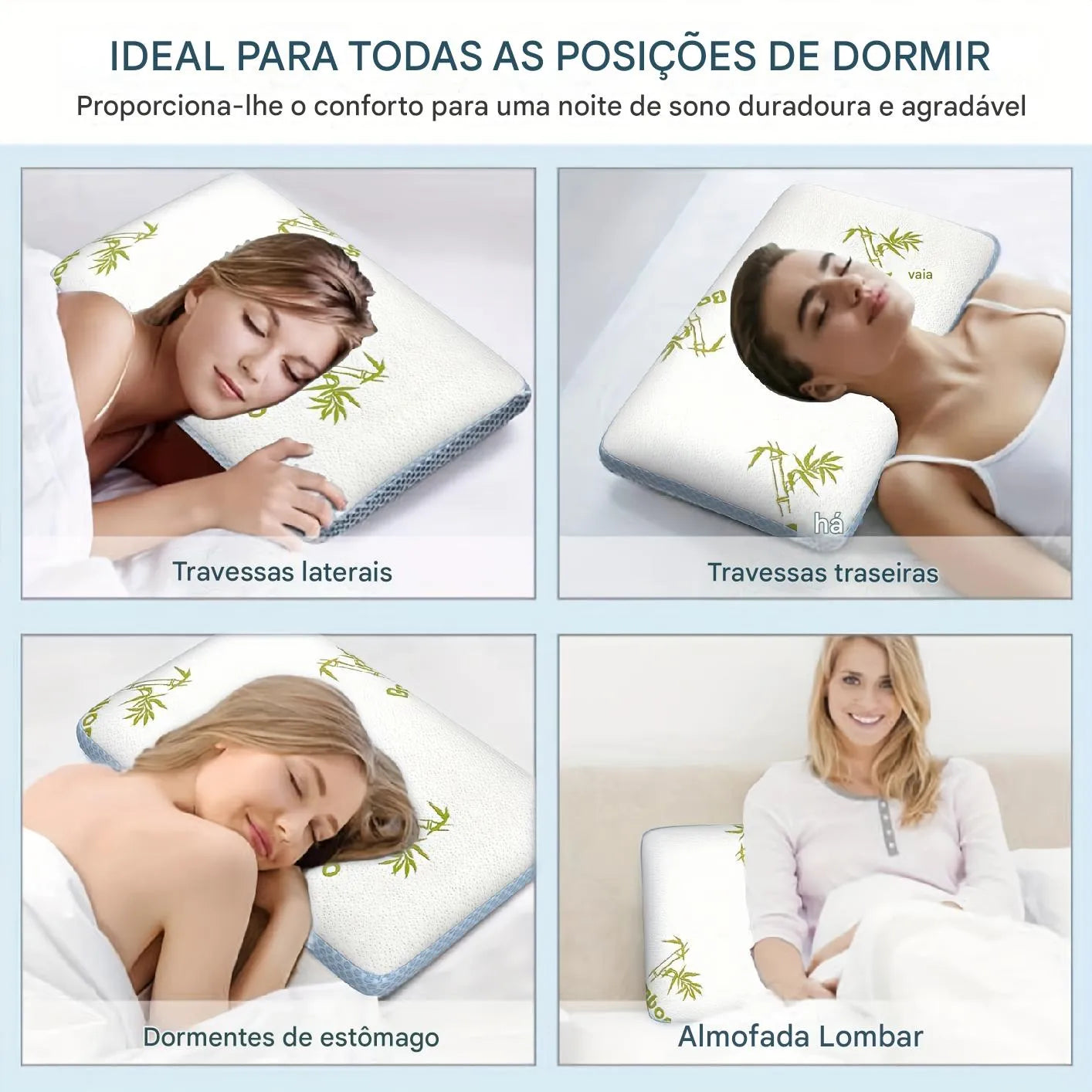 Travesseiro de Espuma de Memória Ortoluxxe