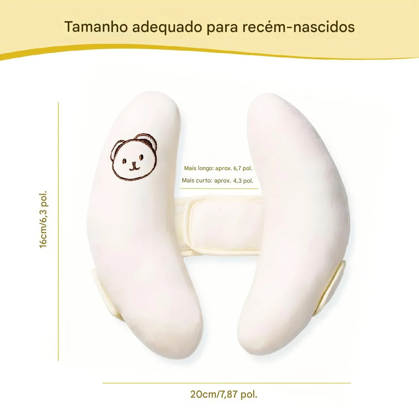 Almofada de Encosto de Cabeça Ajustável para Assento de Segurança Infantil Ortoluxxe