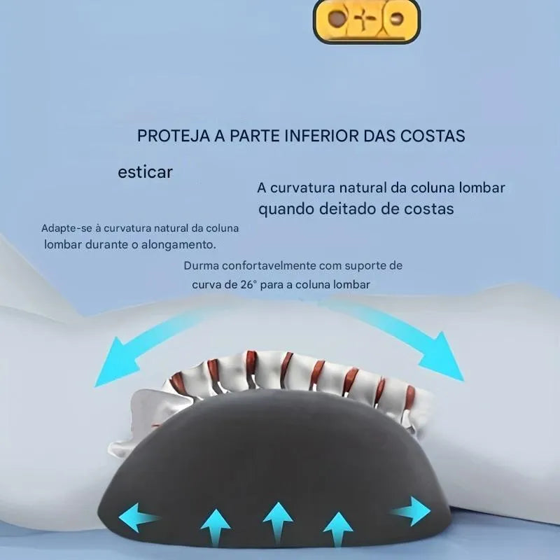 Travesseiro Ergonômico com Suporte para Pescoço, Costas e Conforto Ortoluxxe