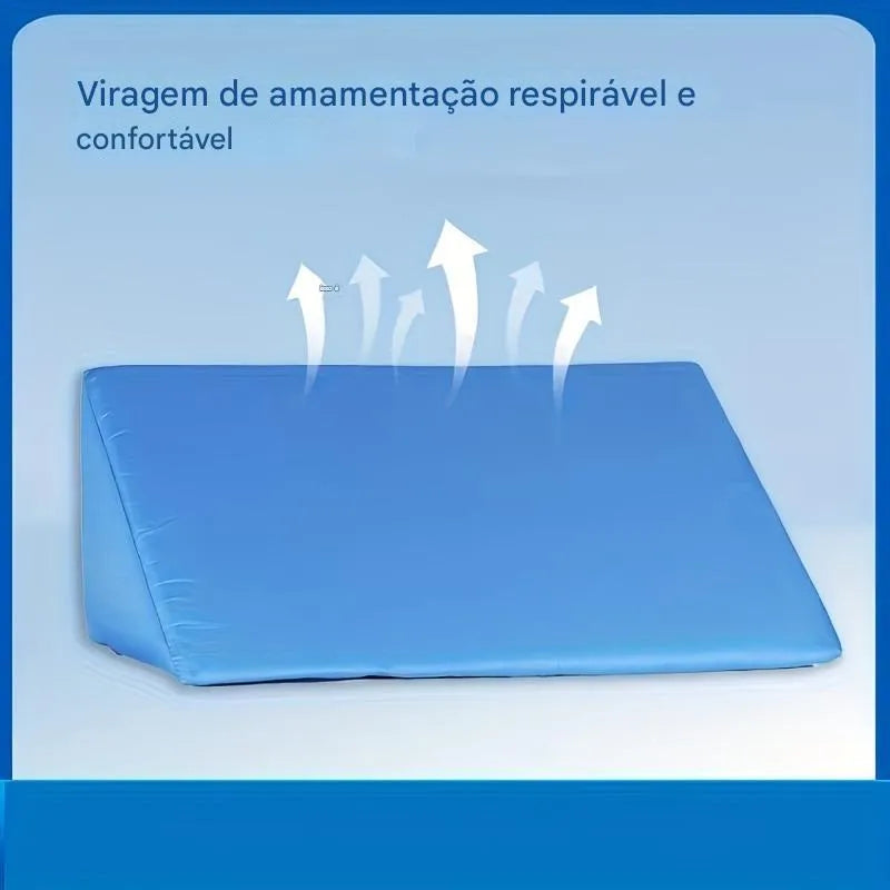Almofada Triangular de Posicionamento para Pacientes Acamados Ortoluxxe