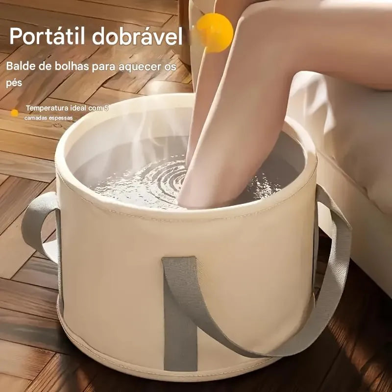 Banheira de Spa para Pés Portátil e Dobrável Ortoluxxe