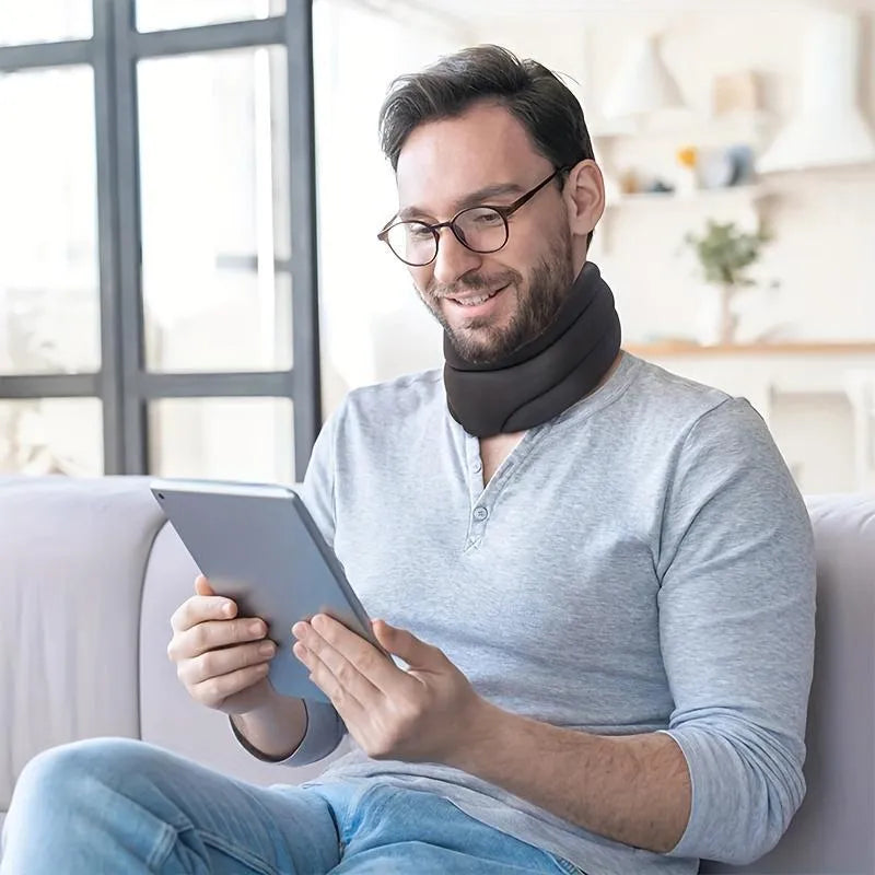 Colar Cervical Ajustável de Espuma Macia para Conforto e Estabilidade Ortoluxxe