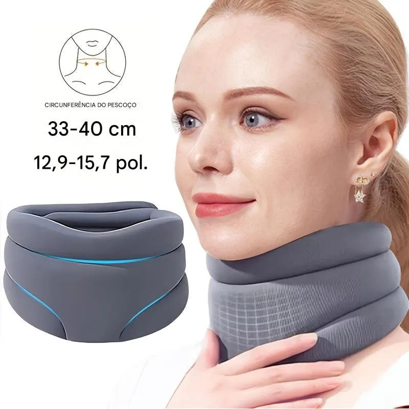 Colar Cervical Ajustável de Espuma Macia para Conforto e Estabilidade Ortoluxxe