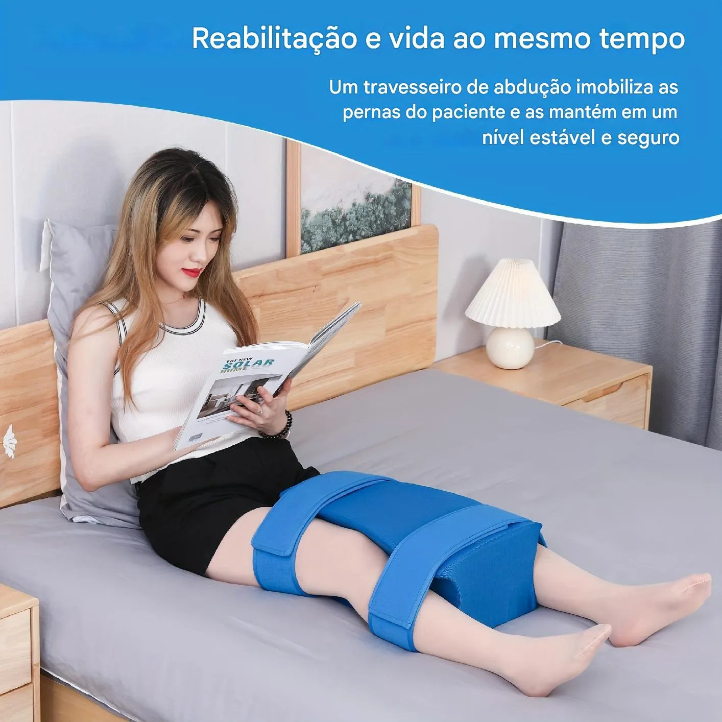 Almofada Ortopédica de Espuma de Memória para Abdução do Quadril Ortoluxxe