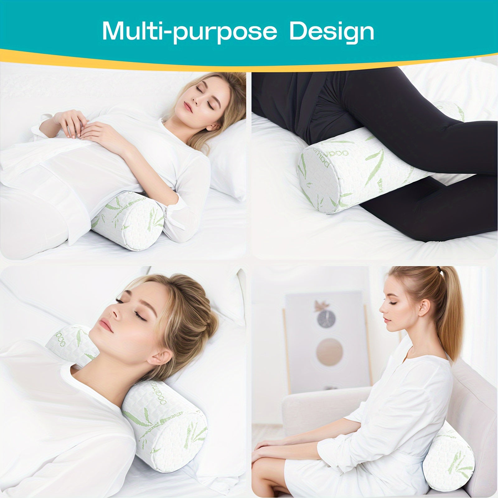 Almofada Ergonômica de Cilindro de Espuma Viscoelástica Ortoluxxe