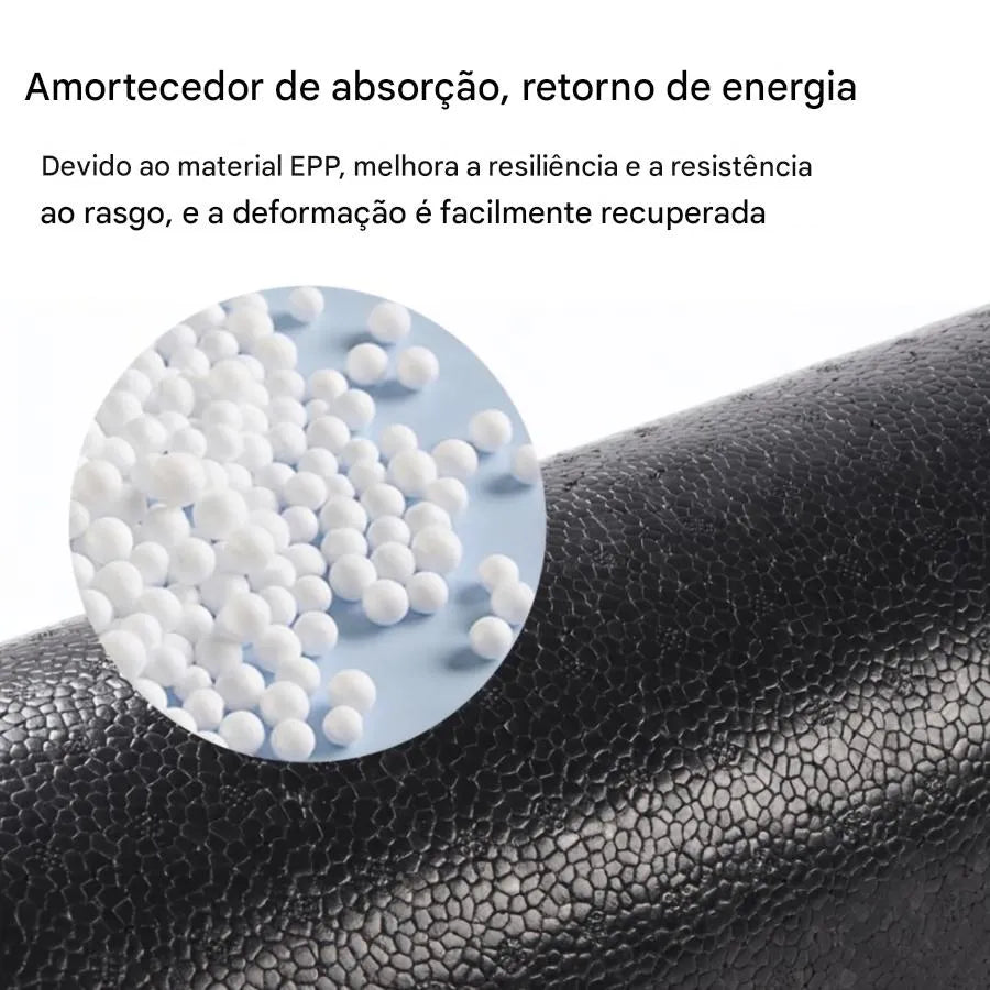 Rolo de Yoga em Espuma de Alta Densidade com Tecido Profundo Ortoluxxe