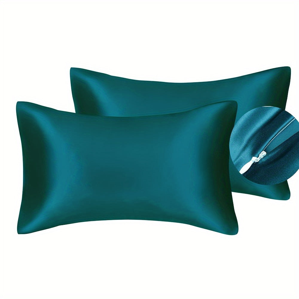 Kit 2 Unidades de Fronha de Poliéster Luxuosa com Fecho de Zíper Ortoluxxe