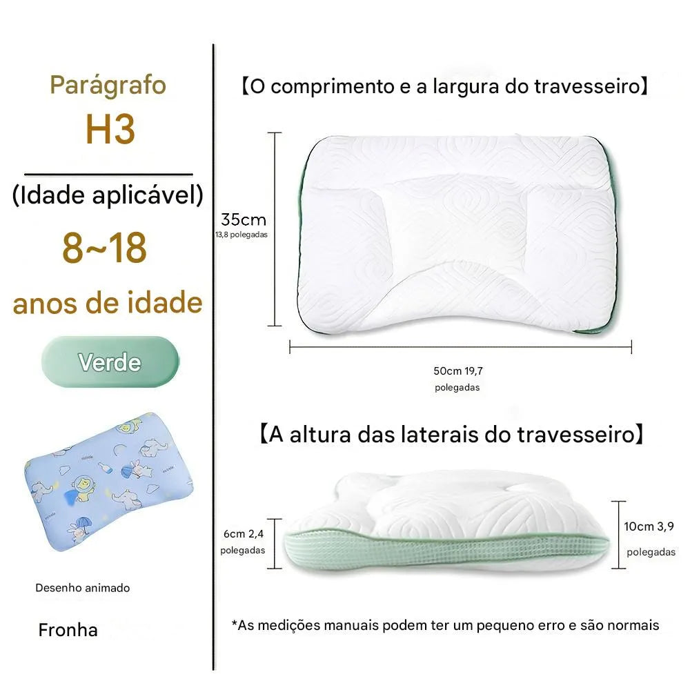 Travesseiro Ergonômico Infantil Ortoluxxe