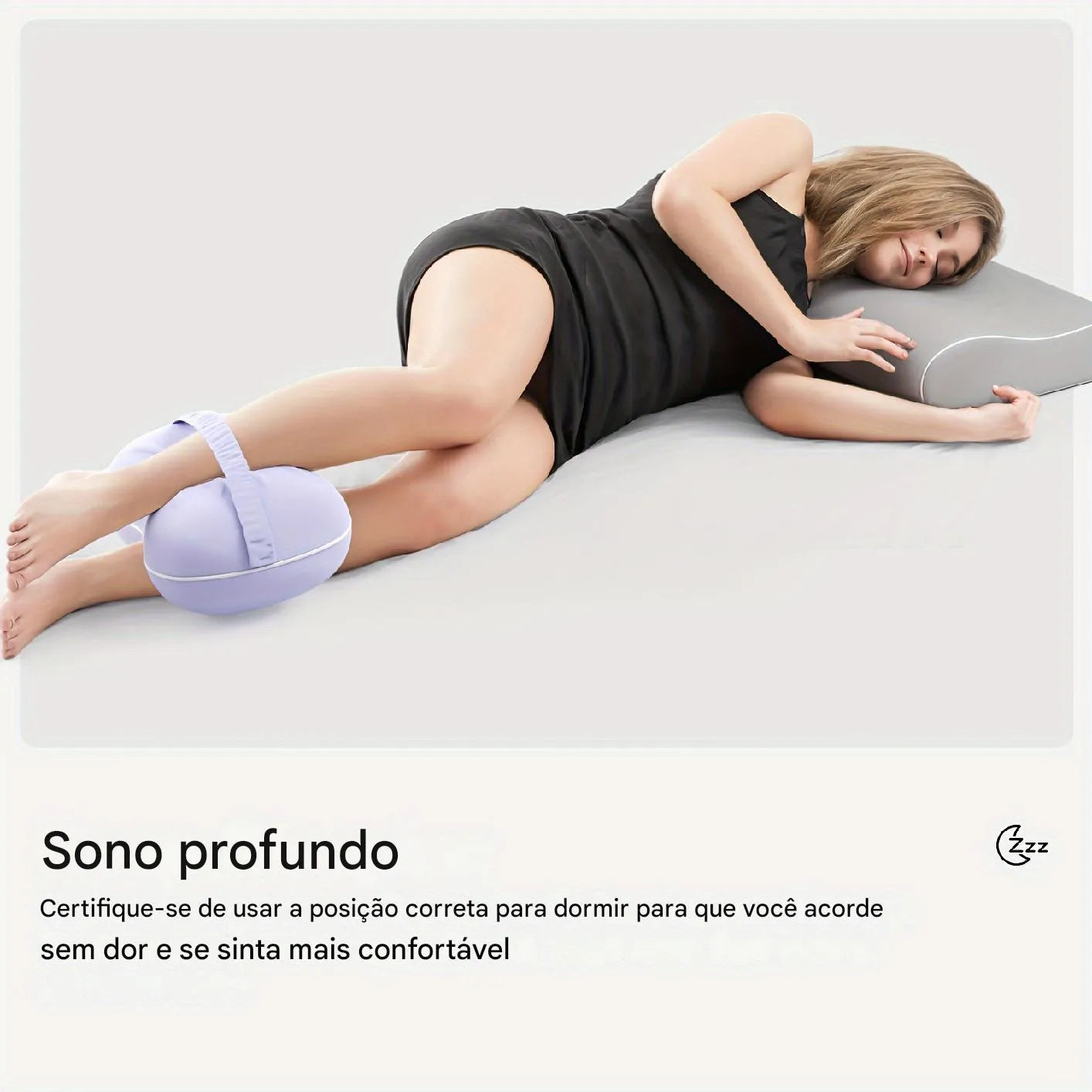 Travesseiro de Espuma Viscoelástica para Joelhos Ortoluxxe