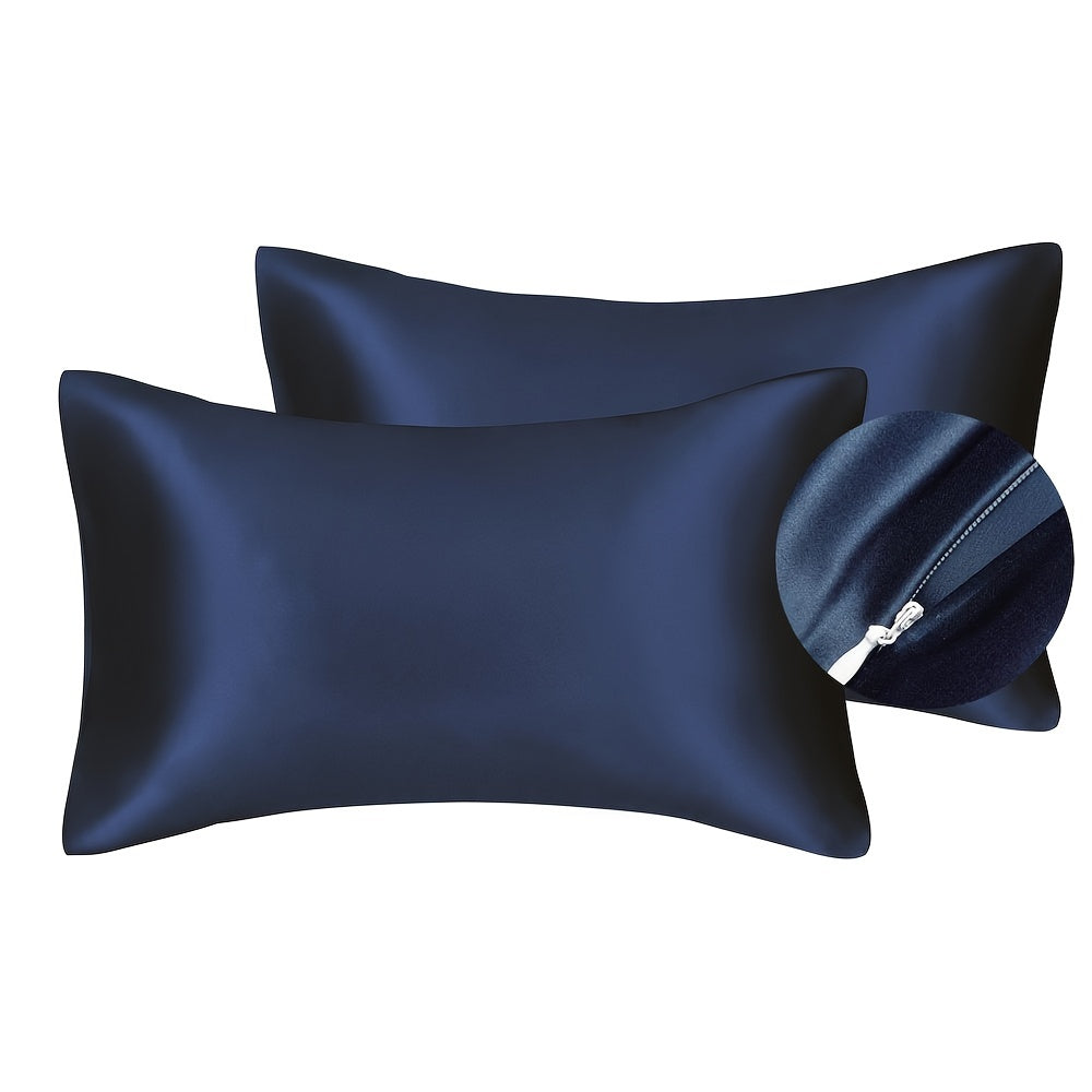 Kit 2 Unidades de Fronha de Poliéster Luxuosa com Fecho de Zíper Ortoluxxe