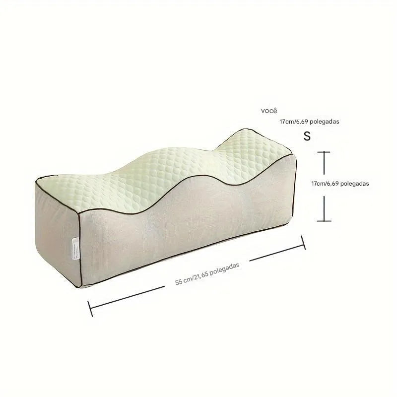 Travesseiro Ergonômico em Forma de M para Conforto das Pernas e Alívio Ortoluxxe