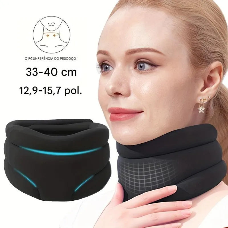 Colar Cervical Ajustável de Espuma Macia para Conforto e Estabilidade Ortoluxxe