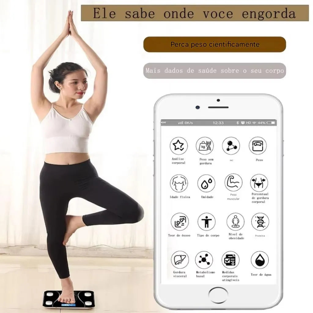 Balança Digital Bluetooth Ortoluxxe