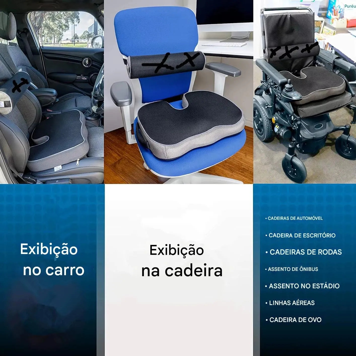 Almofada Ortopédica de Espuma de Memória