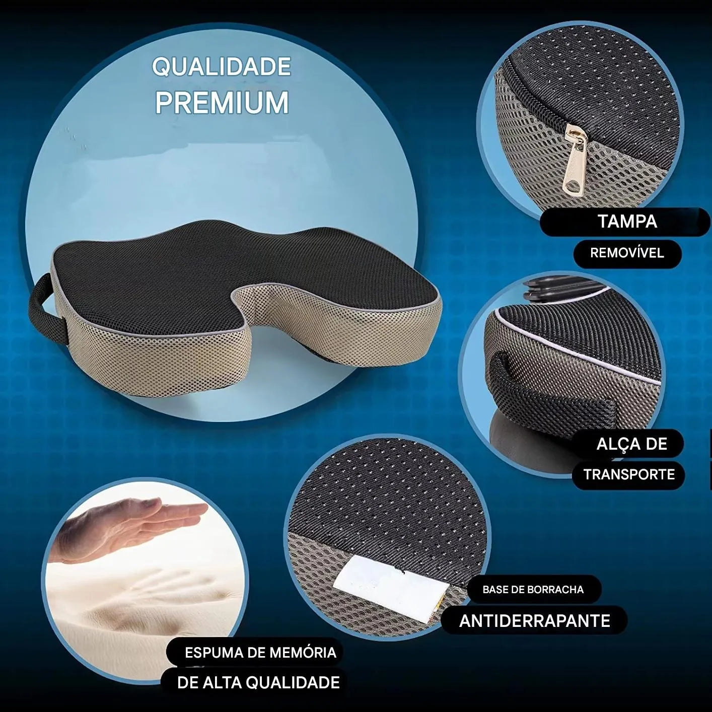 Almofada Ortopédica de Espuma de Memória