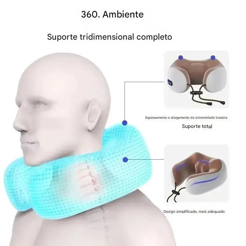 Almofada Massageadora para Pescoço em Formato de U Ortoluxxe