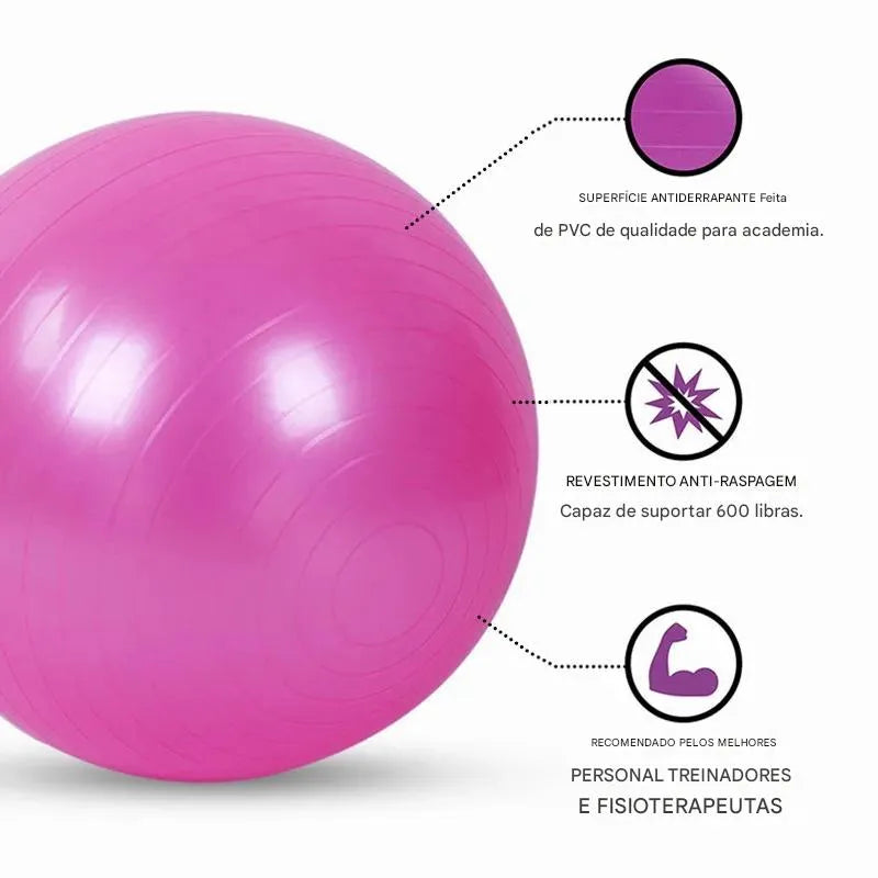Bola de Yoga e Fitness PVC Ortoluxxe