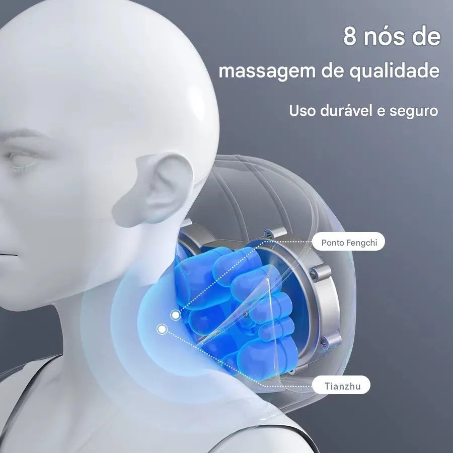 Massageador Elétrico Shiatsu 3D Ortoluxxe