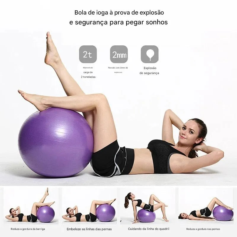 Bola de Yoga e Fitness PVC Ortoluxxe