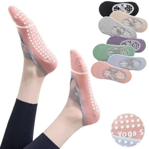 Meias Antiderrapantes Profissionais para Yoga e Pilates