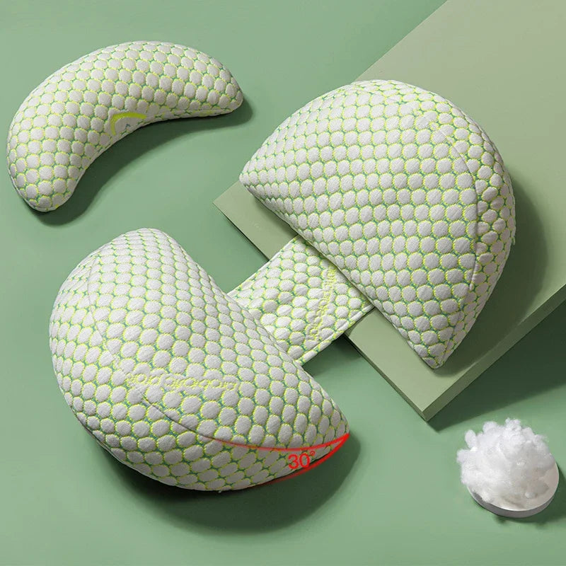 Travesseiro de cintura em formato de U - Suporte para maternidade e conforto Ortoluxxe