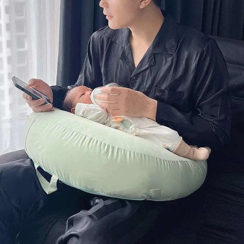 Almofada de Amamentação MomCare Ortoluxxe com Suporte Ergonômico e Mãos Livres