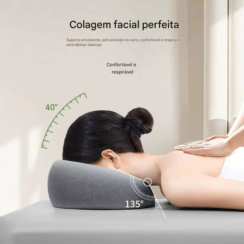 Kit Almofada Facial e apoio massagem SPA