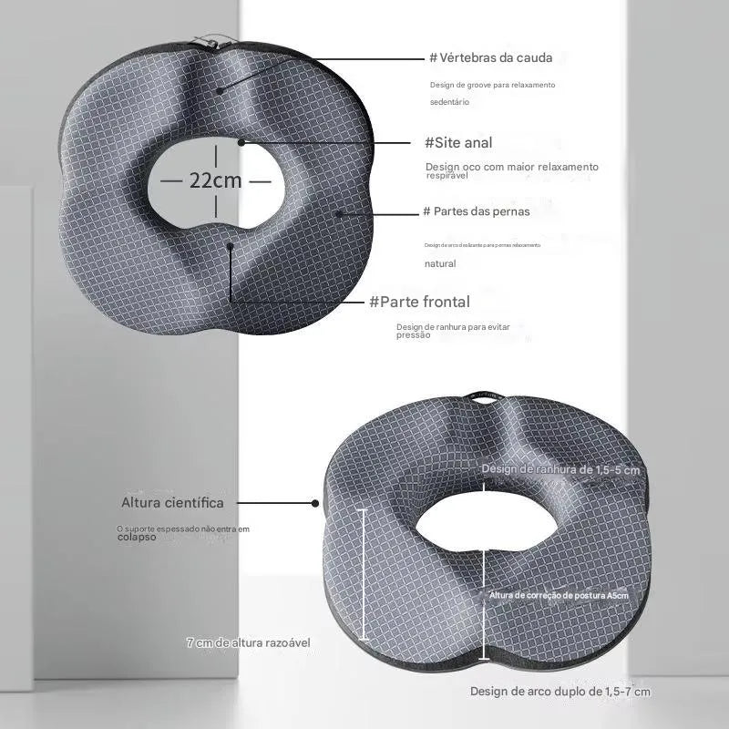 Almofada Ortopédica Alívio para Hemorroidas, Próstata e Cóccix