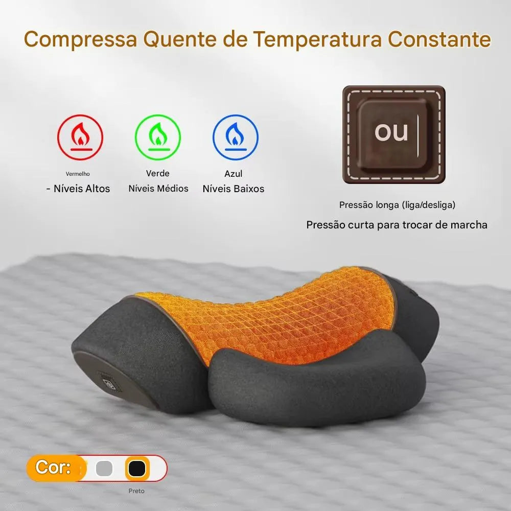 Travesseiro Massageador Elétrico para Pescoço