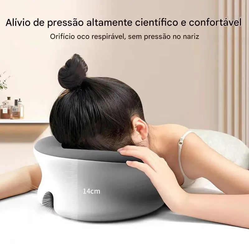 Travesseiro Ergonômico Apoio Facial para Massagem