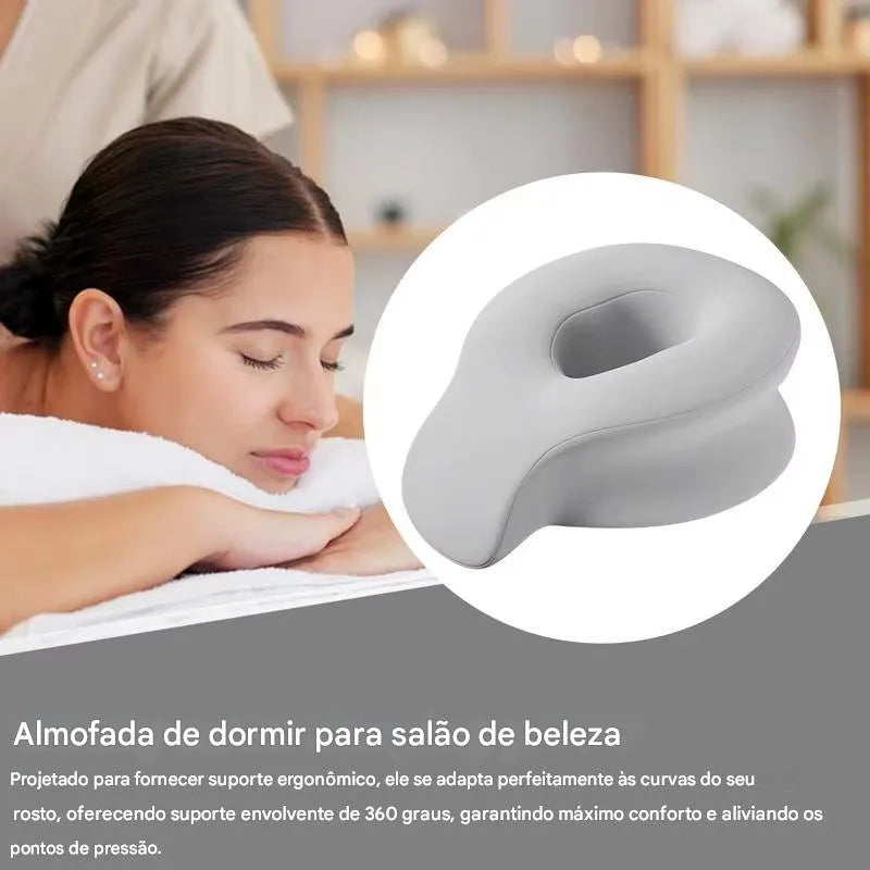 Travesseiro Ergonômico Apoio Facial para Massagem