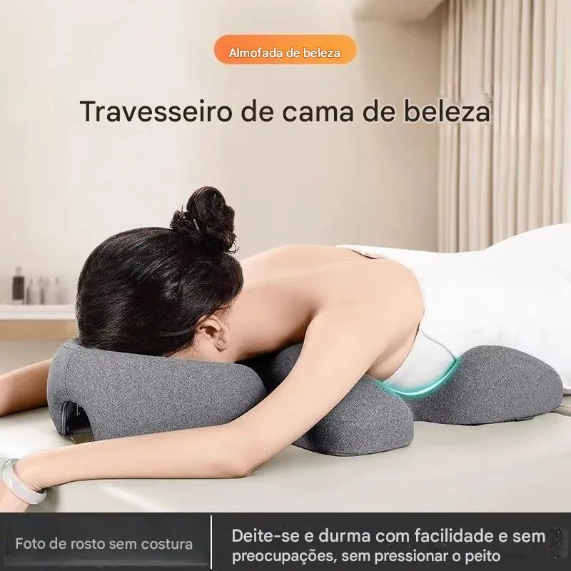Kit Almofada Facial e apoio massagem SPA