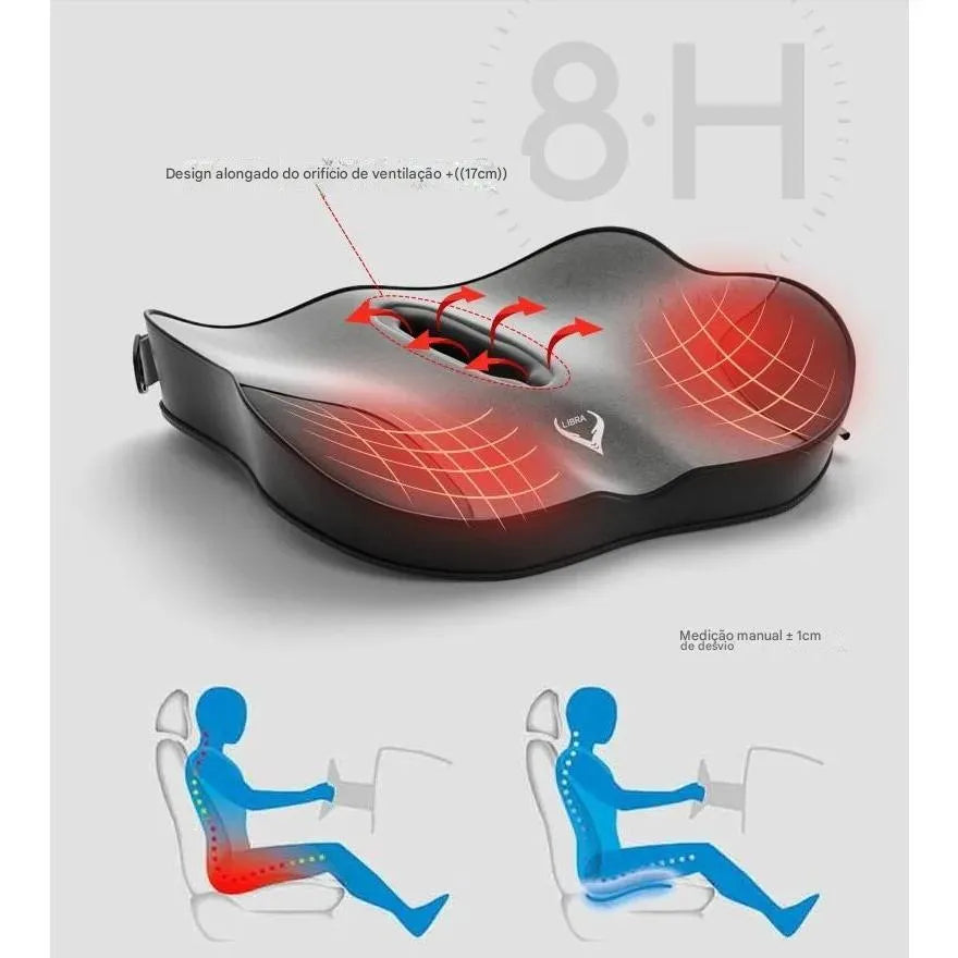 Almofada de Assento e Suporte Lombar Ortoluxxe