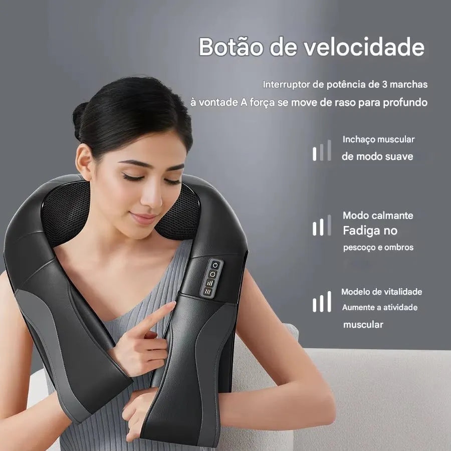 Massageador Elétrico Shiatsu 3D Ortoluxxe