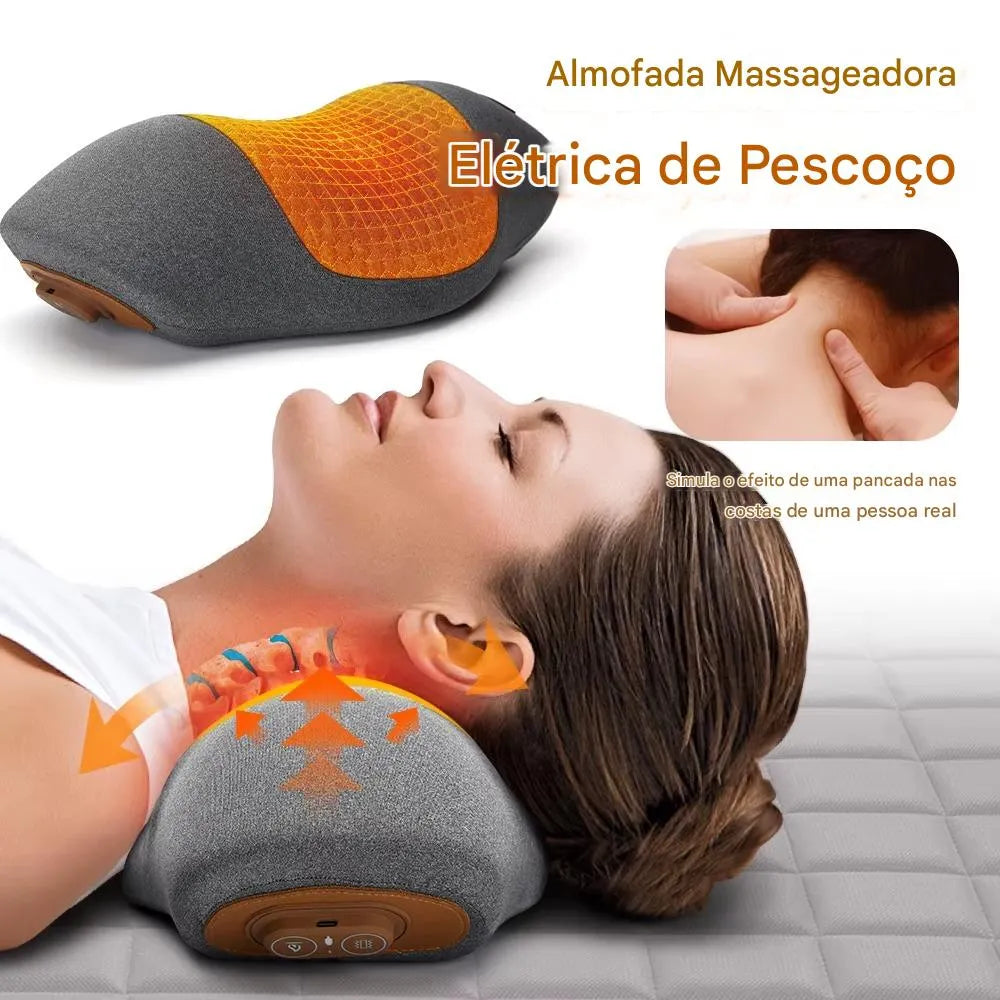 Travesseiro Massageador Elétrico para Pescoço