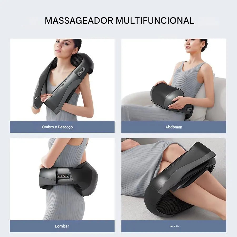 Massageador Elétrico Shiatsu 3D Ortoluxxe