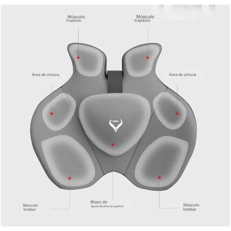 Almofada de Assento e Suporte Lombar Ortoluxxe