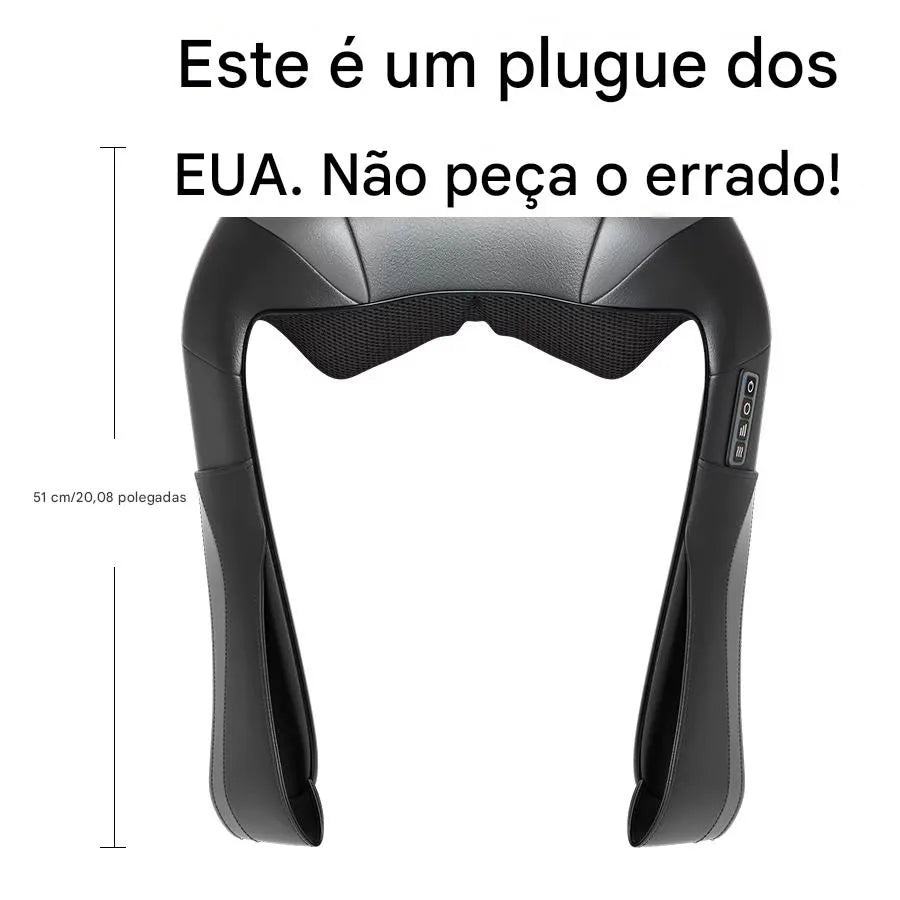 Massageador Elétrico Shiatsu 3D Ortoluxxe