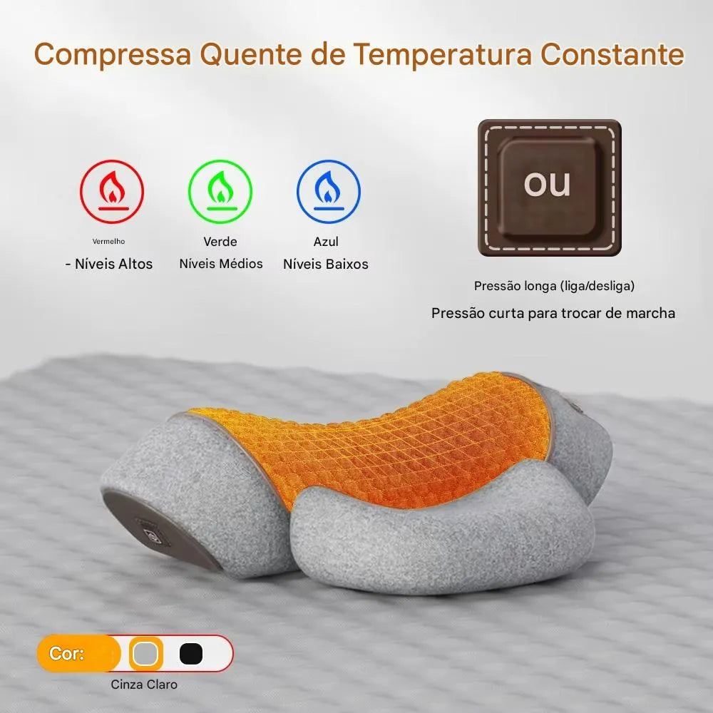 Travesseiro Massageador Elétrico para Pescoço