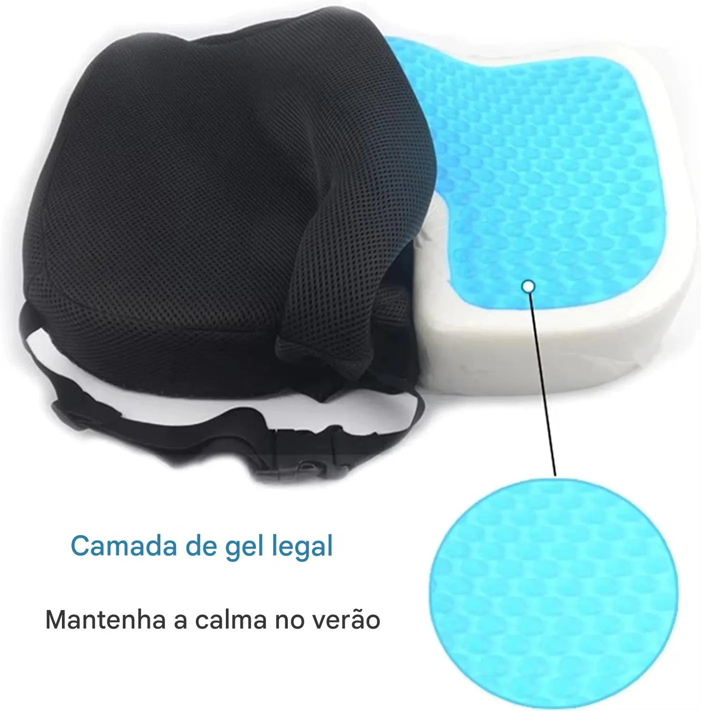 Almofada de Espuma com Memória e Gel Ortoluxxe