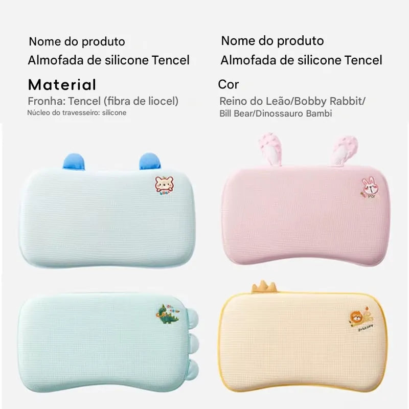 Travesseiro para Bebês Recém-Nascidos com Design Ergonômico Ortoluxxe