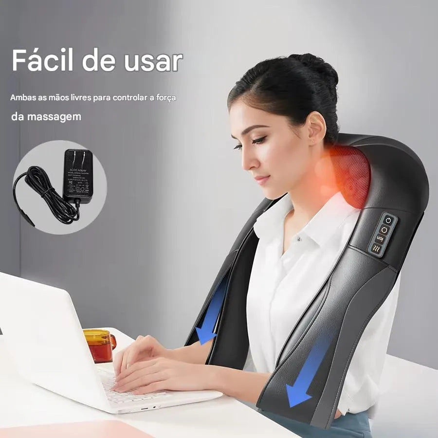 Massageador Elétrico Shiatsu 3D Ortoluxxe